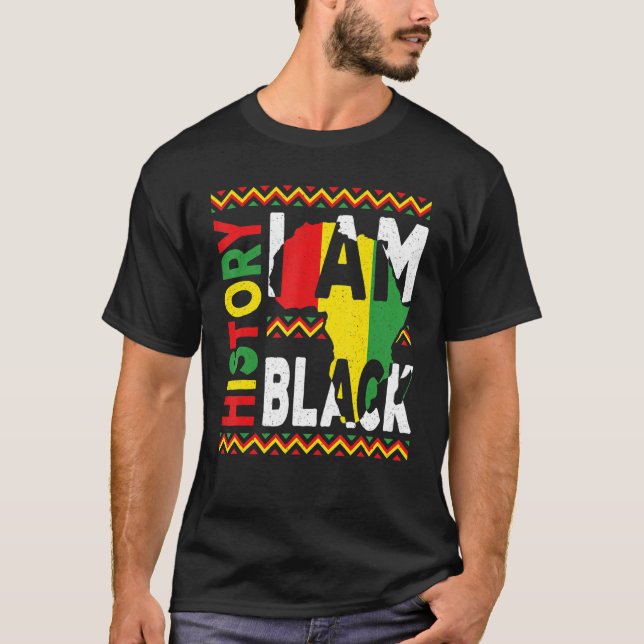 I Am Black History Month Melanin Pride African Ame T Shirt (Framsida)