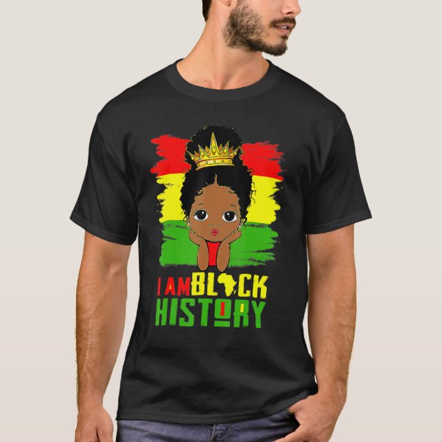 I Am Black History Month Pride African American Cu T Shirt (Framsida)