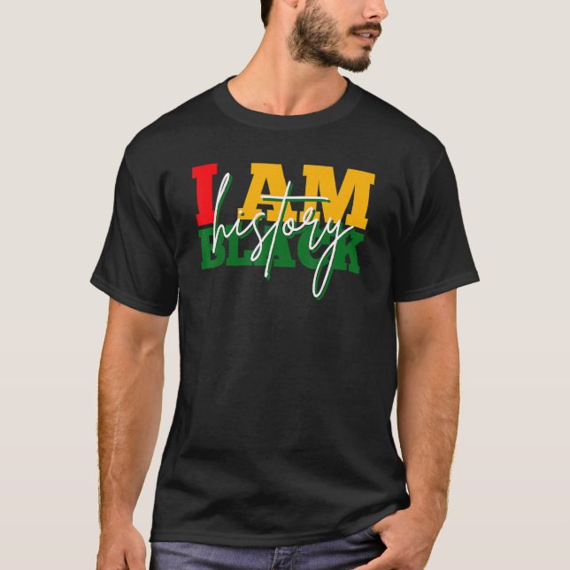 I Am Black Woman Black History Month Educated Blac T Shirt (Framsida)