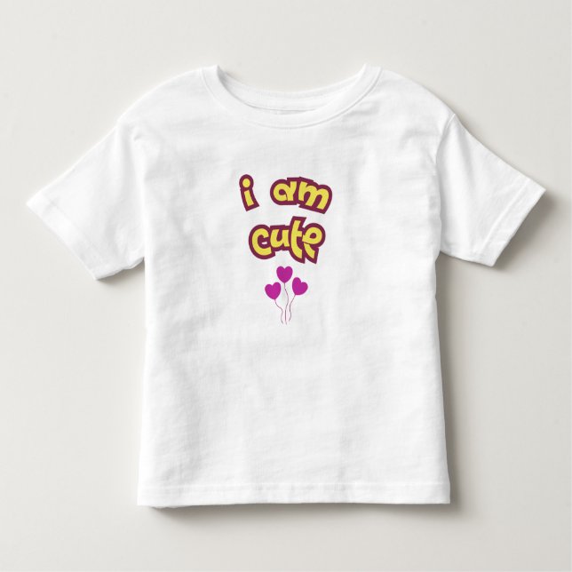 I am cute t shirt (Framsida)