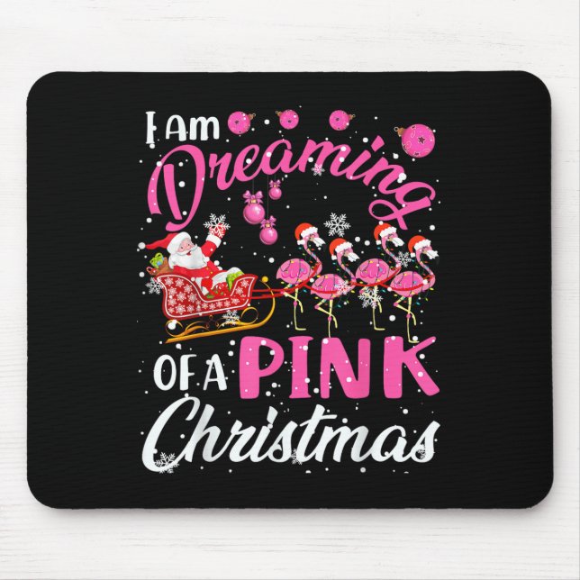 I Am Dreaming Of A Xmas With Nk Santa Flamingos Sl Musmatta (Framsidan)
