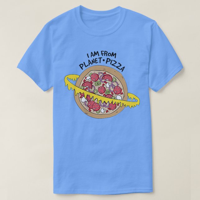 I am from planet pizza s, Pizza Planet  T Shirt (Design framsida)