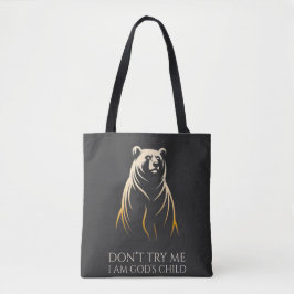 I Am God’s Child Bear Graphic Tygkasse