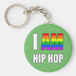 "I AM HIP HOP" RAINBOW BREV NYCKELRING