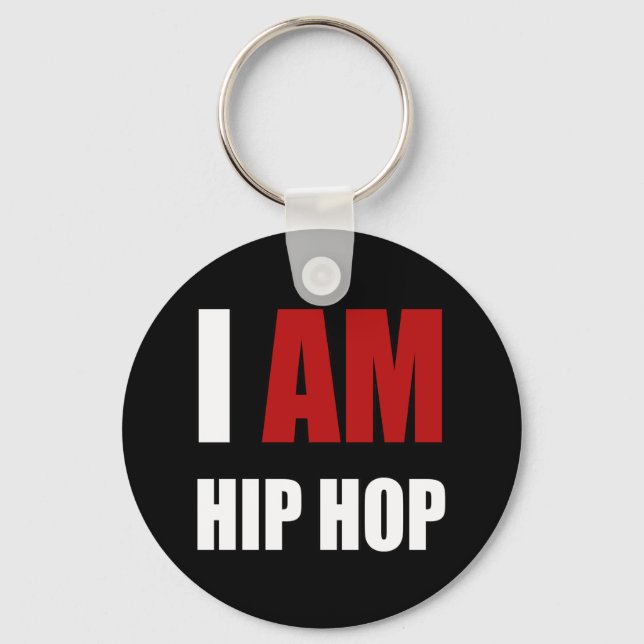 "I AM HIP HOP" RED BREV NYCKELRING (Framsida)