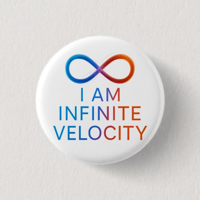 I AM Infinite Velocity – Quantum Energy Design Knapp (Framsida)