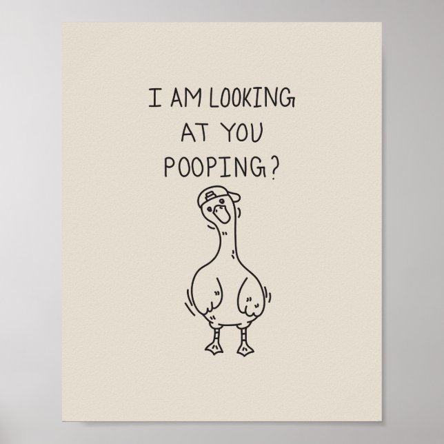 I am looking at you pooping poster (Framsidan)