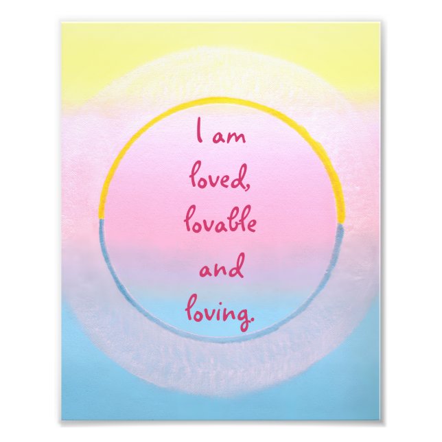 I am loved lovable and loving affirmation posters (Framsidan)