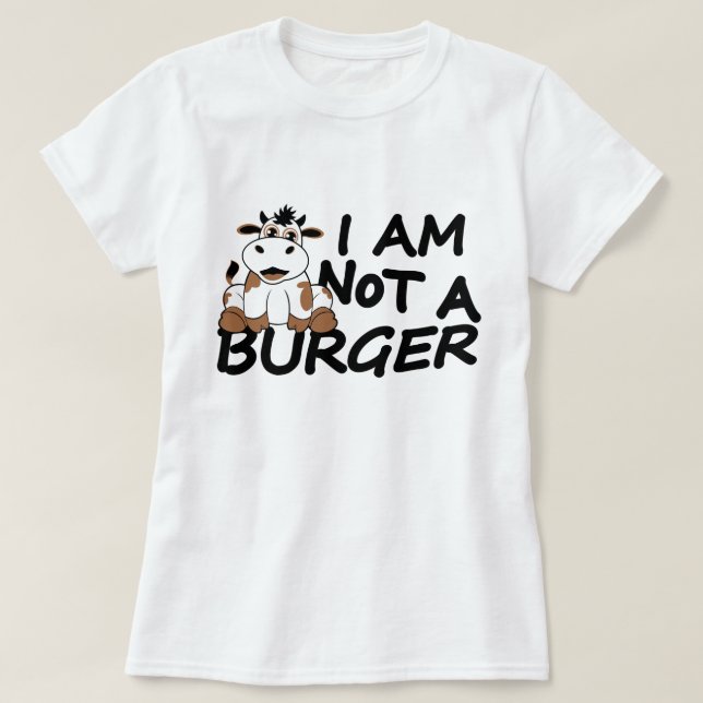 I am not a burger T-shirt (Design framsida)