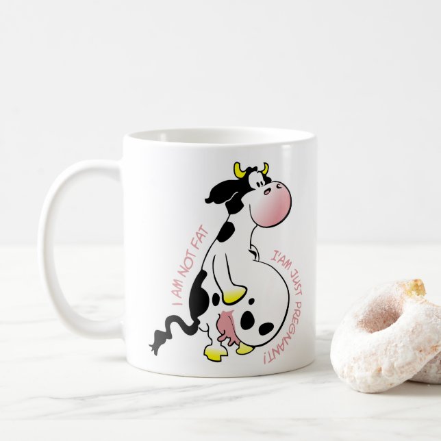 I am not fat, I am just pregnant Kaffemugg (Med munk)