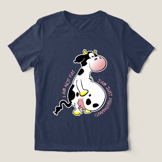 I am not fat, I am just pregnant T Shirt (Design Framsida)