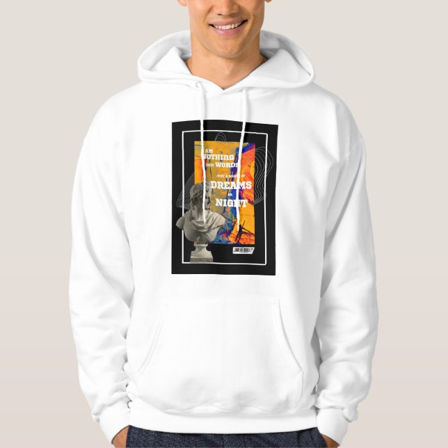 I Am Nothing But Words Poetry hoodie  (Framsida)