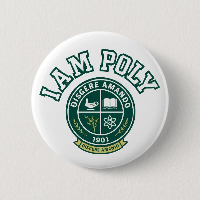 I AM POLY Classic Button Knapp (Framsida)