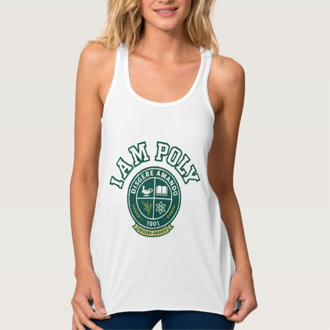 I AM POLY Tank Top Linne Med Racerback (Framsida)