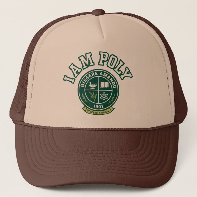 I AM POLY Trucker Hat Keps (Framsida)