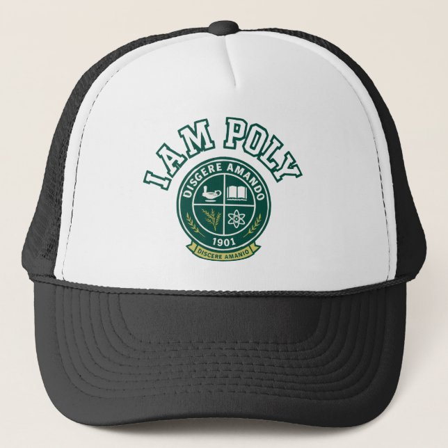 I AM POLY Trucker Hat Keps (Framsida)