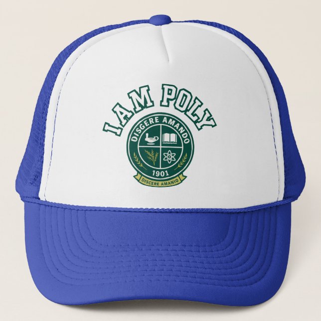 I AM POLY Trucker Hat Keps (Framsida)
