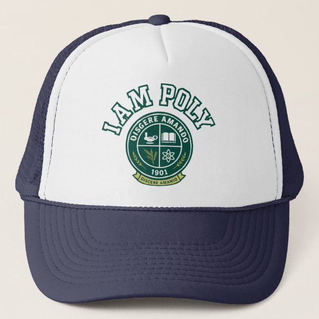 I AM POLY Trucker Hat Keps (Framsida)