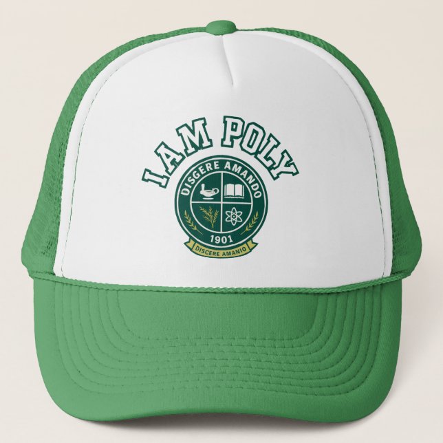 I AM POLY Trucker Hat Keps (Framsida)