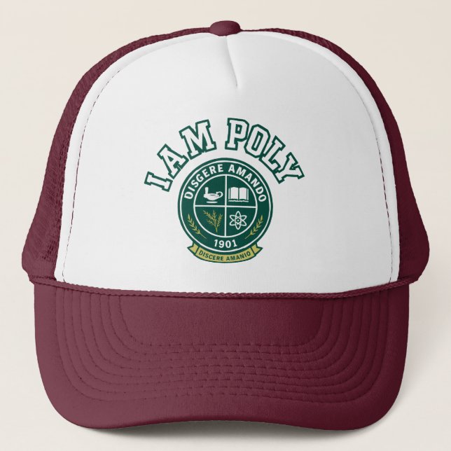 I AM POLY Trucker Hat Keps (Framsida)