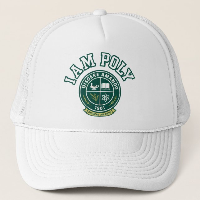I AM POLY Trucker Hat Keps (Framsida)