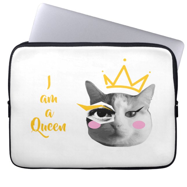 I Am Queen – Elegant funny Laptop Fodral (Framsidan)