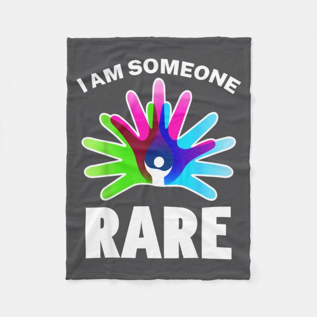 I Am Rare Disease Awareness Shirt - Rare Disease D Fleecefilt (Framsidan)