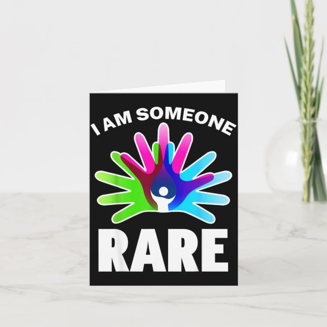 I Am Rare Disease Awareness Shirt - Rare Disease D Kort (Framsida)