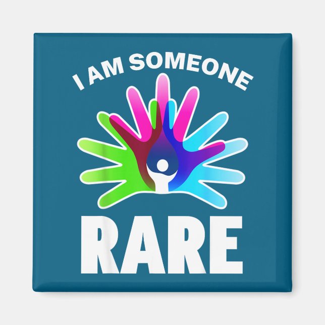 I Am Rare Disease Awareness Shirt - Rare Disease D Magnet (Framsidan)