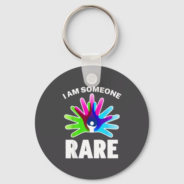 I Am Rare Disease Awareness Shirt - Rare Disease D Nyckelring (Framsida)