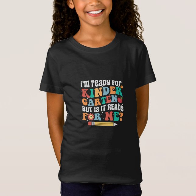 I am ready Kindergarten T Shirt (Framsida)