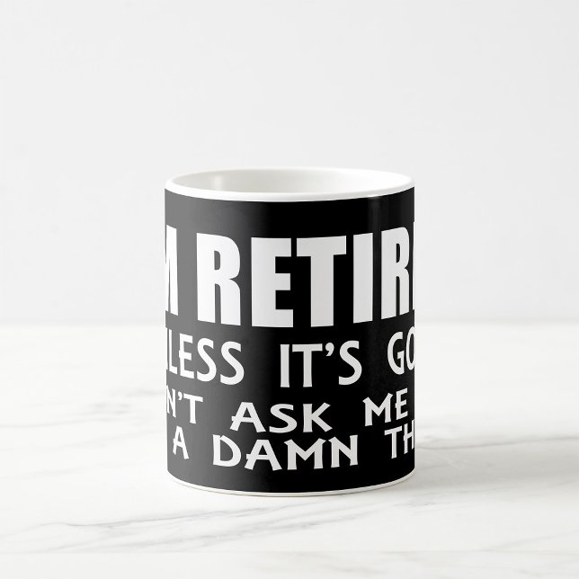 I Am Retired Unless It Is Golf Coffee Mug Kaffemugg (Skapare uppladdad)