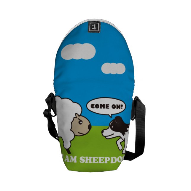 I AM SHEEPDOG.メッセンジャーバッグ（S）OUTSIDE MESSENGER BAG (Öppen Baksida)