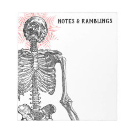 I am Skeleton! Notepad Anteckningsblock