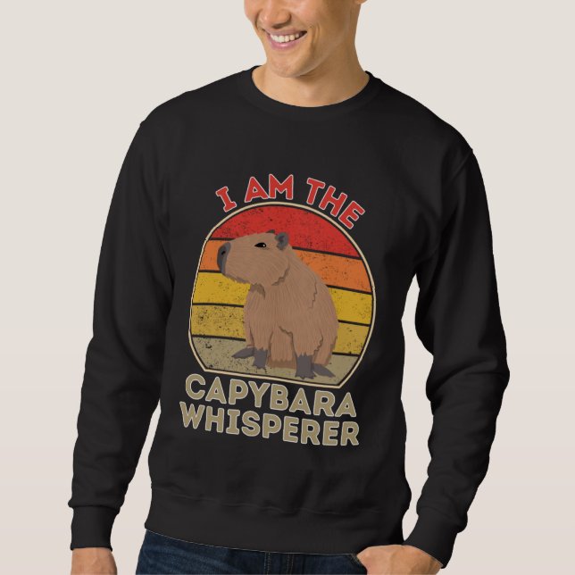 I Am The Capybara Whisperer Lång Ärmad Tröja (Framsida)