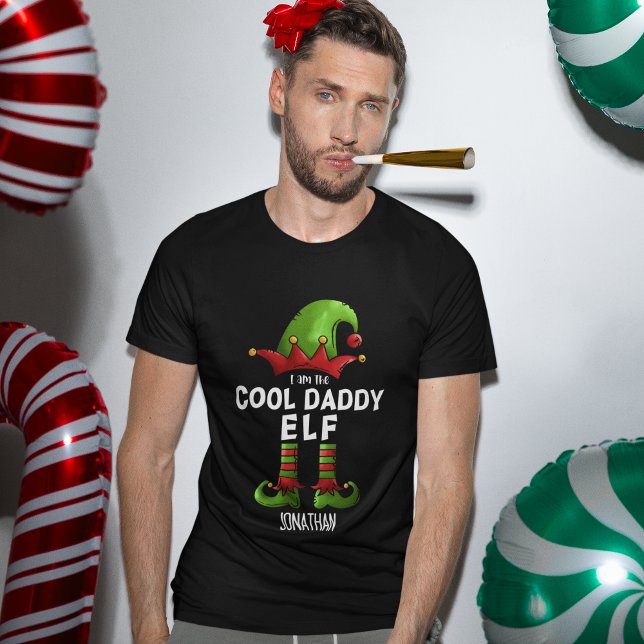 I am The Cool Daddy Elf Funny Elf T Shirt (Skapare uppladdad)