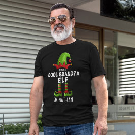 I am The Cool Grandpa Elf Funny Elf T Shirt