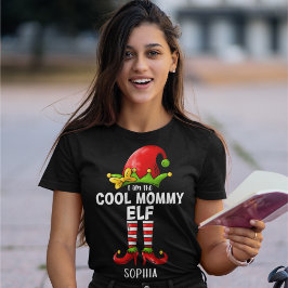 I am The Cool Mommy Elf Funny Elf T Shirt