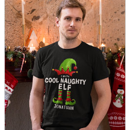 I am The Cool Naughty Elf Funny Elf T Shirt