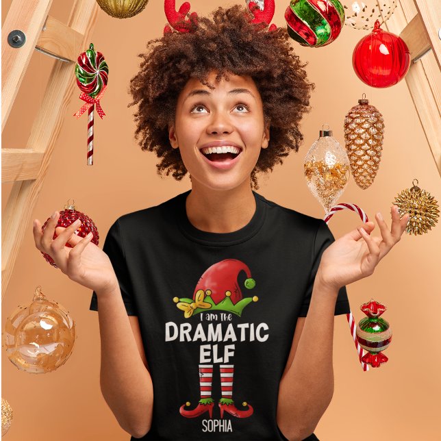 I am The Dramatic Elf Funny Christmas Family T Shirt (Skapare uppladdad)