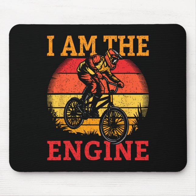 I Am The Engine Mountain Biker Sunset  Musmatta (Framsidan)