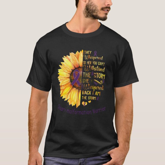 I am the Storm Chiari Malformation Warrior T Shirt (Framsida)