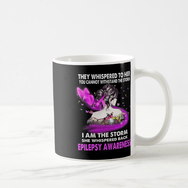 I Am The Storm Epilepsy Awareness  Kaffemugg (Höger)