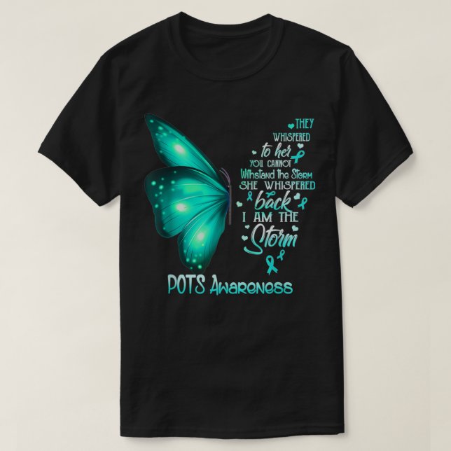I am the storm POTS Awareness Butterfly  T Shirt (Design framsida)
