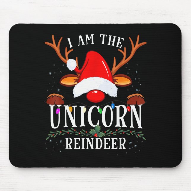 I Am The Unicorn Reindeer Christmas Family  Musmatta (Framsidan)