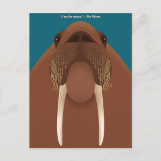I am the Walrus Postcards Helg Vykort