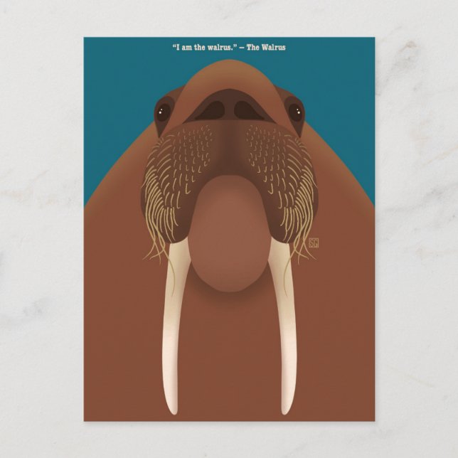 I am the Walrus Postcards Helg Vykort (Framsida)