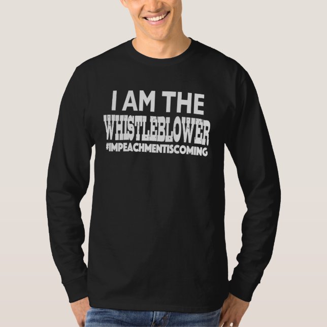 I am the whistleblower fake spy iamthewhistleblowe t shirt (Framsida)