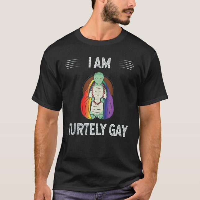 I Am Tutely Gayrainbow  LGBT  Love  Gay  Queer T Shirt (Framsida)