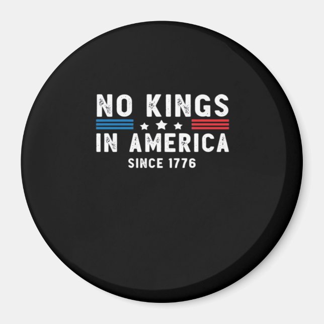 I Amerika är presidenter inte kungar Minimal ren Magnet (Framsidan)